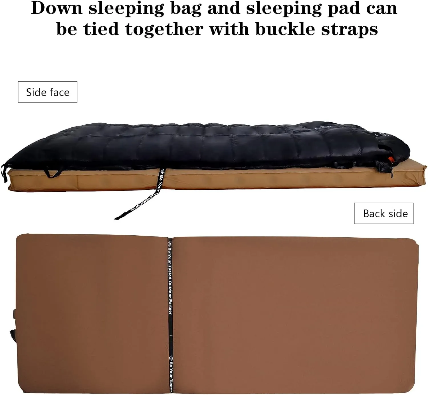 0 20 Degrees F Down Sleeping Bag for Adults,4 Season Cold Weather Rectangle Wearable Down Sleeping Bag for Camping Hiking,Can be Used as Blanket Quilt or Cloak,with Mesh Sack Buckle Strap