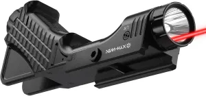 1000 Lumens Tactical Laser Light Combo for Rifle (2025 New) Compatible with M-Lok and Picatinny Rail, Aluminum Rifle Flashlight Red Laser Combo with Strobe Function, 2000Mah UBS-TypeC Rechargeable