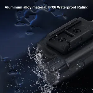 1200 Lumens Tactical Flashlight Dual Laser Combo for Rifle, with Momentary/Constant/Strobe Model, Blue and Infrared Laser & Tactical Flashlight Multi-Function Combo, with 9-inch Remote Pressure Switch
