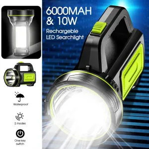 135000LM LED Searchlight Spotlight USB Rechargeable Hand Torch Work Light Lamp
