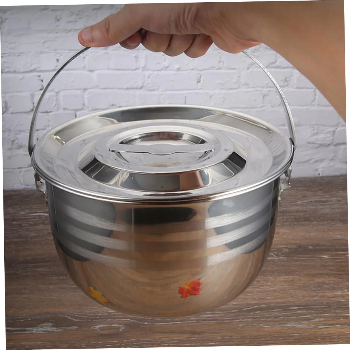 1pc High Capacity Non Stick Camping Stew Pot Cookware for Home Kitchen Outdoor Use Efficient Heat Transfer for Cooking Various Dishes