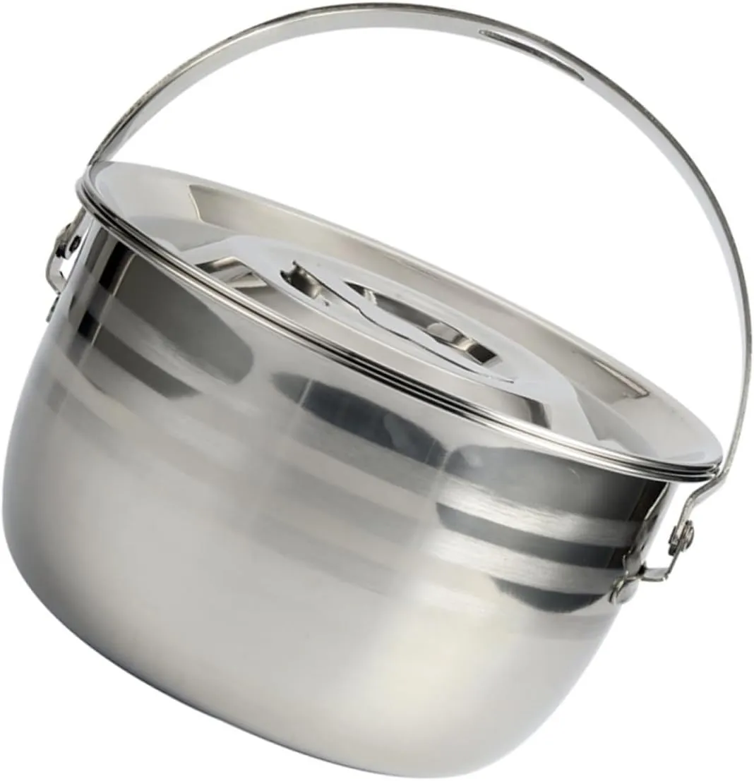 1pc High Capacity Non Stick Camping Stew Pot Cookware for Home Kitchen Outdoor Use Efficient Heat Transfer for Cooking Various Dishes