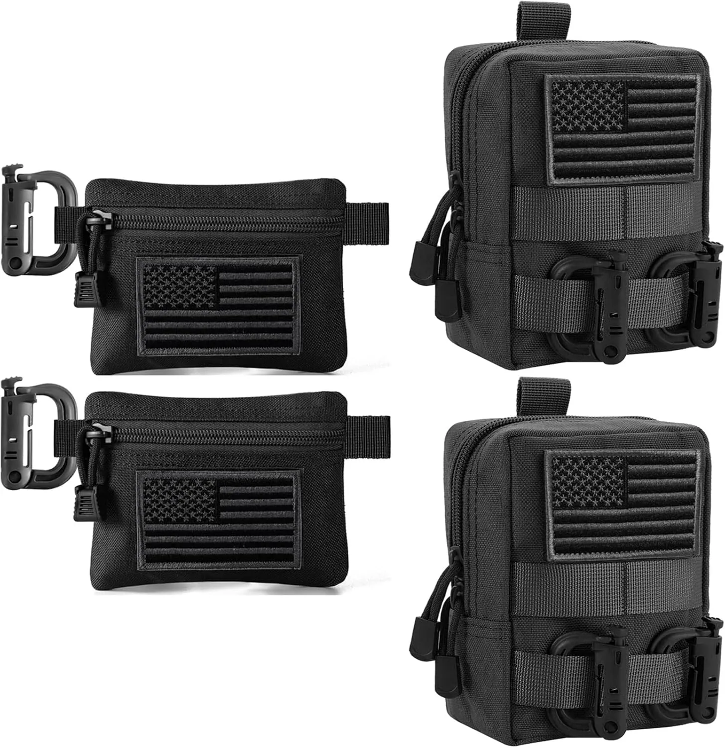 2 Pack Molle Pouches Tactical Compact EDC Pouch Bag Small Utility Pouch Accessories Organizer Pouch Coin Purse