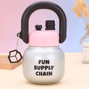 23 oz Insulated Water Bottle, 316 Stainless Steel Thermos, Water Bottle with Straw and Spout Lid, Insulation Keep Cold, Leak-Proof, BPA-Free, Handle, Double Wall for Sports (Sakura Powder)