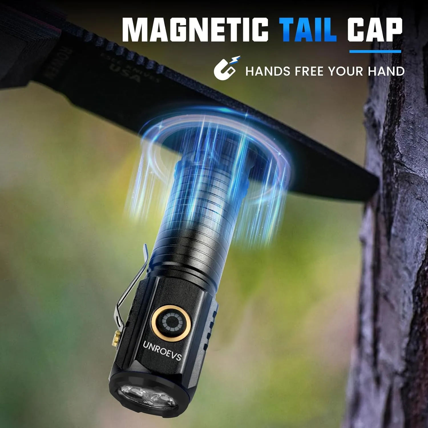 2550 Lumen 2-in-1 Small Flashlight,Led Rechargeable Flashlights High Lumens USB C Charge,Small Powerful Flashlights with 5 Modes, Magnetic Flashlight for Camping, Hiking, Emergency