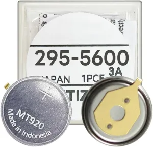 295-5600 Battery, High Capacity MT920 Rechargeable Battery for Citizen Watch Capacitor 295-56, fit Eco Drive C650 E810 E811 7821 B620 295-5600 Rechargeable Batteries Capacitor