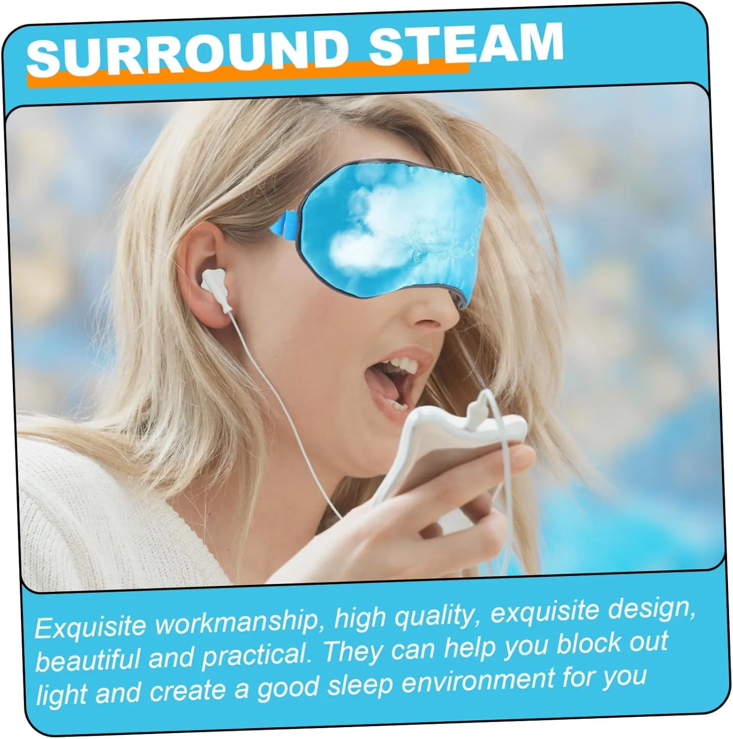 3 pcs USB Steaming Sleep Eye Mask Comfortable Night Eyeshade for Travel Yoga and Naps Soft for Blocking Light and Enhancing Sleep Quality
