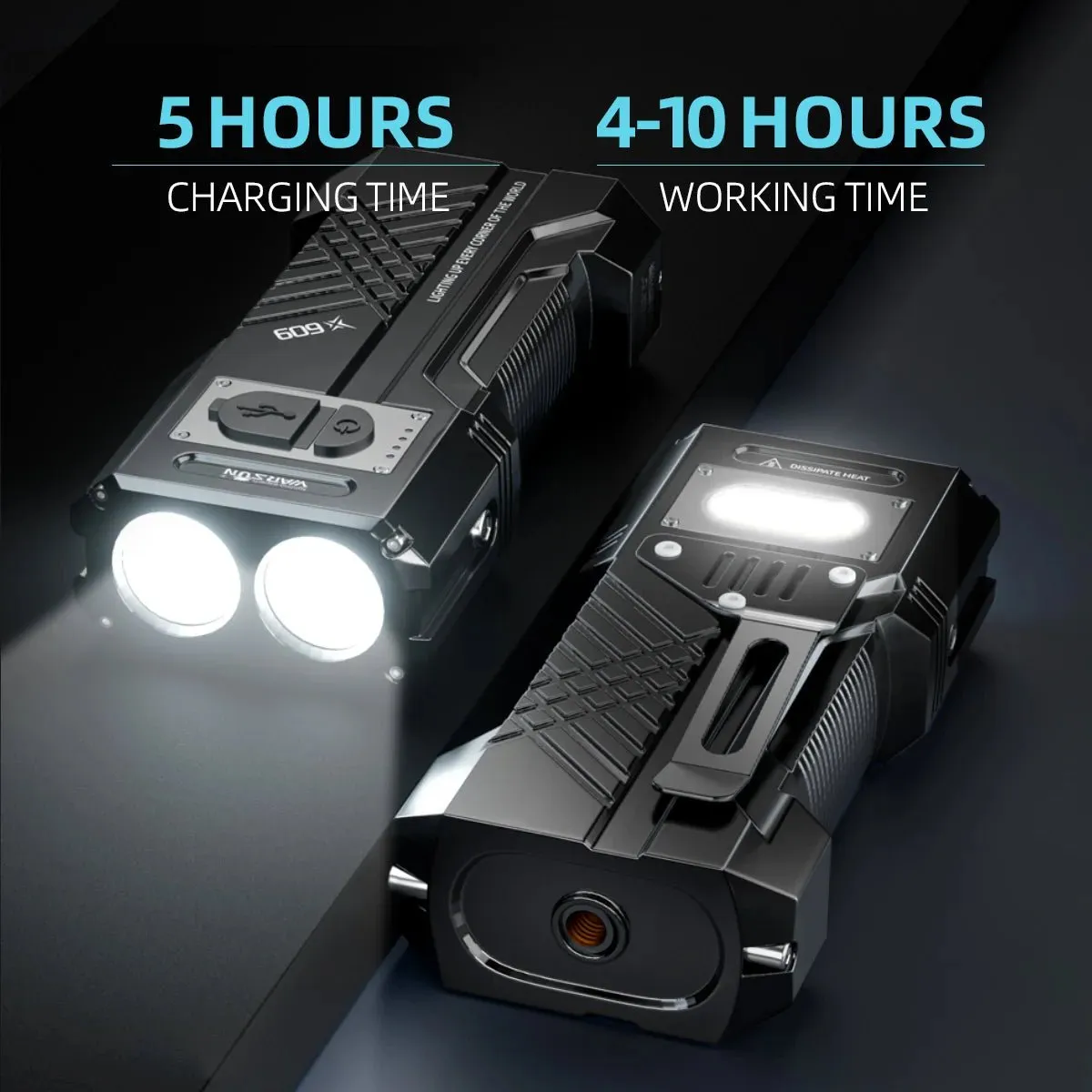 3000Lm Rechargeable Torch Light