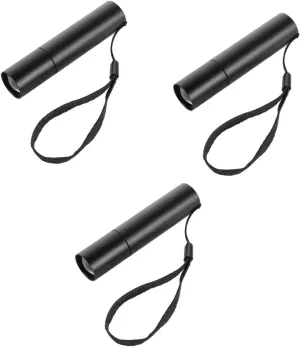 3pcs USB Rechargeable Aluminum Alloy Flashlight Telescopic for Camping Hiking and Home Use Compact and Torch