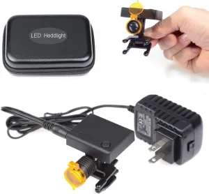 3W Headlamp Portable with Optical Filter Plastic Universal Clip DY-010 for Varios Kinds of Binocular Frames& Loupes Magnifier Magnification
