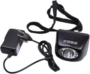 4500mAH Ultra-Bright LED Mining Headlamp,Rechargeable Waterproof Hard Hat White Light Headlight, Durable Mining Light for Underground Work and Outdoor Adventures (Black)