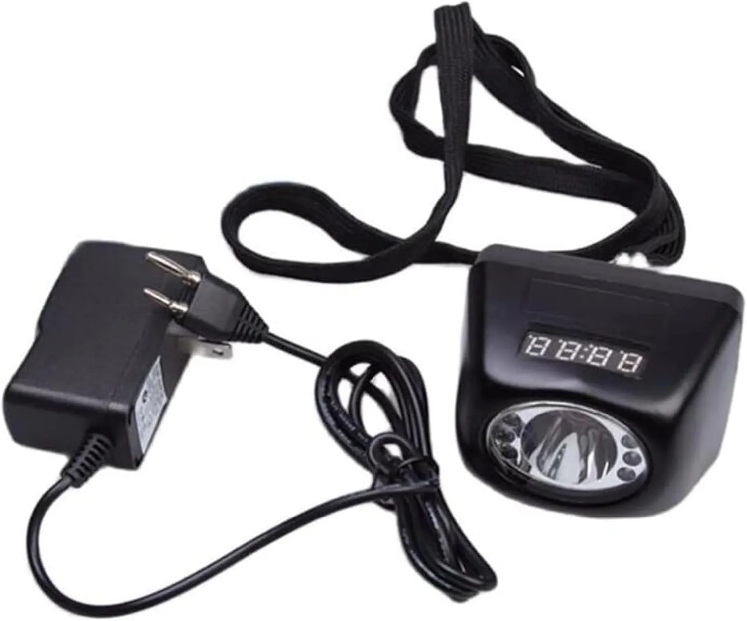 4500mAH Ultra-Bright LED Mining Headlamp,Rechargeable Waterproof Hard Hat White Light Headlight, Durable Mining Light for Underground Work and Outdoor Adventures (Black)
