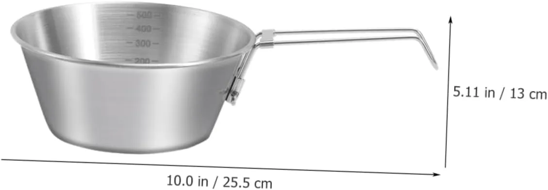 4sets Stainless Steel Camping Bowl Collapsible Mixing Bowl for Camping Hiking Portable Dish Set 3pcs*4