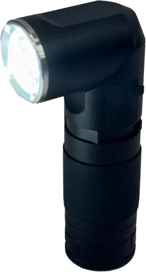 500 Lumen USB-C Wireless Rechargeable Aluminum Flashlight: Compact 90 Degree Rotating Light; 5 Light Modes; Pocket Clip Magnetic Base for Hands-Free Lighting, Hard Hat Compatible