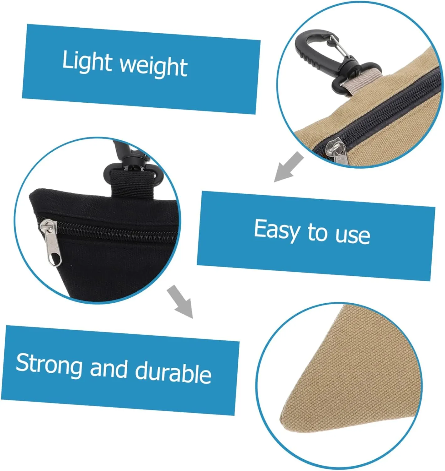 6 Pcs Fanny Pack Organizer Small Item Organizer Utility Pouch Belt Waist Pouch Bags
