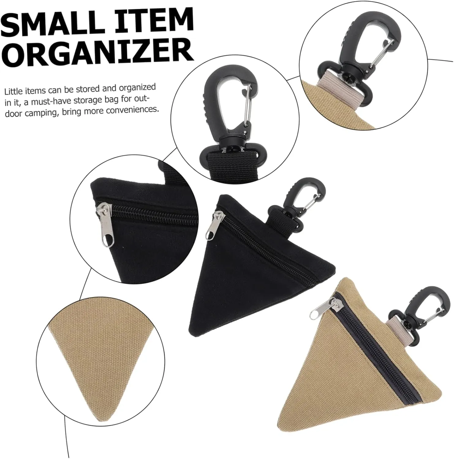 6 Pcs Fanny Pack Organizer Small Item Organizer Utility Pouch Belt Waist Pouch Bags