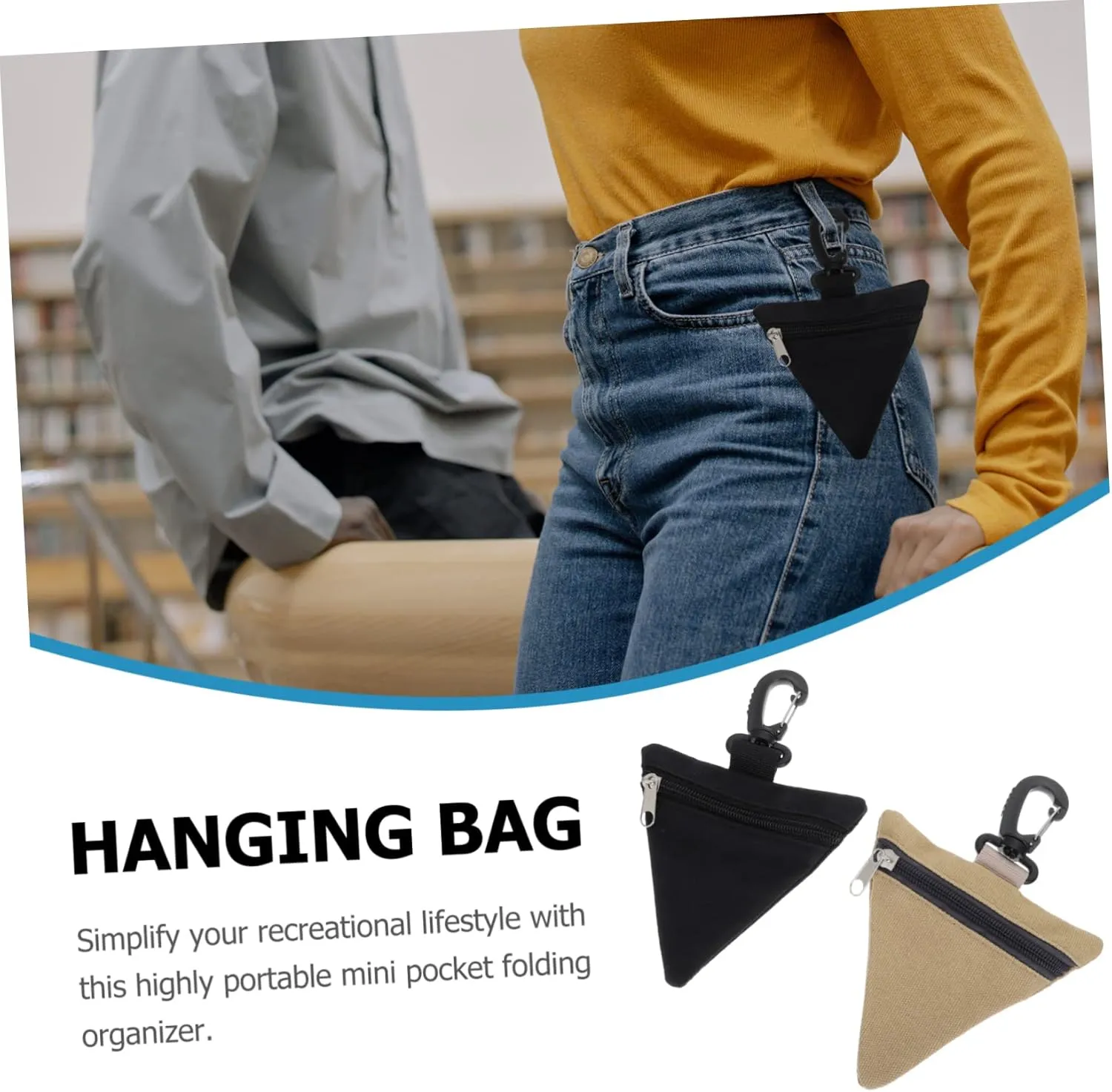 6 Pcs Fanny Pack Organizer Small Item Organizer Utility Pouch Belt Waist Pouch Bags