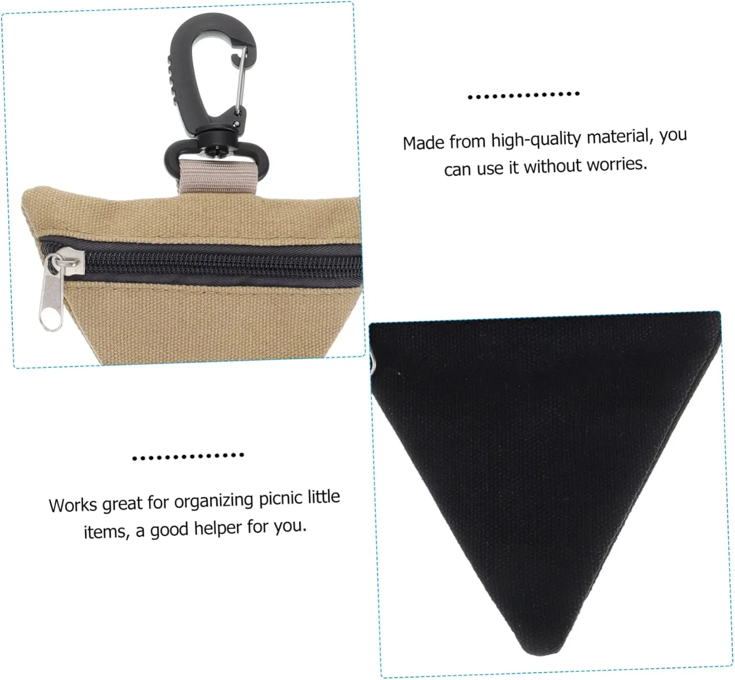 6 Pcs Fanny Pack Organizer Small Item Organizer Utility Pouch Belt Waist Pouch Bags