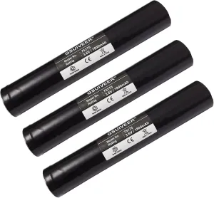 75175 Rechargeable Battery 3.6V 1800mAh Ni-CD Compatible with Streamlight Stinger 75175 75375 75300 75500 75810 76000 76300, PolyStinger, Pelican M9, FL126 Flashlight (3 Pack 75175 Battery)