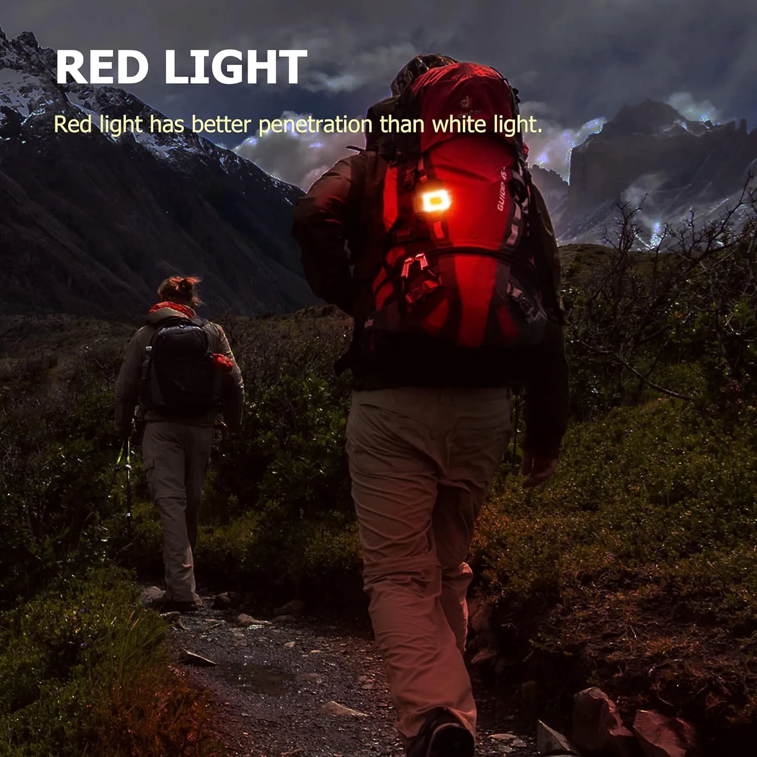 800Lumens 2Pack Running Light, Rechargeable Headlamp Clip on Lights with Red/Green Lighting Night Vision, 5 Modes Lightweight LED Safety Light for Working Camping Hiking and Reading(2, Grey)