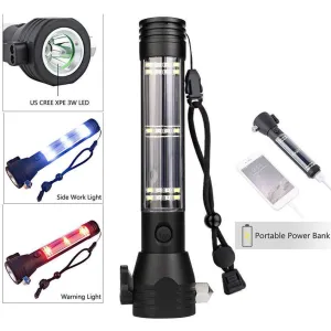 9 in 1 Multi Functional LED Flashlight