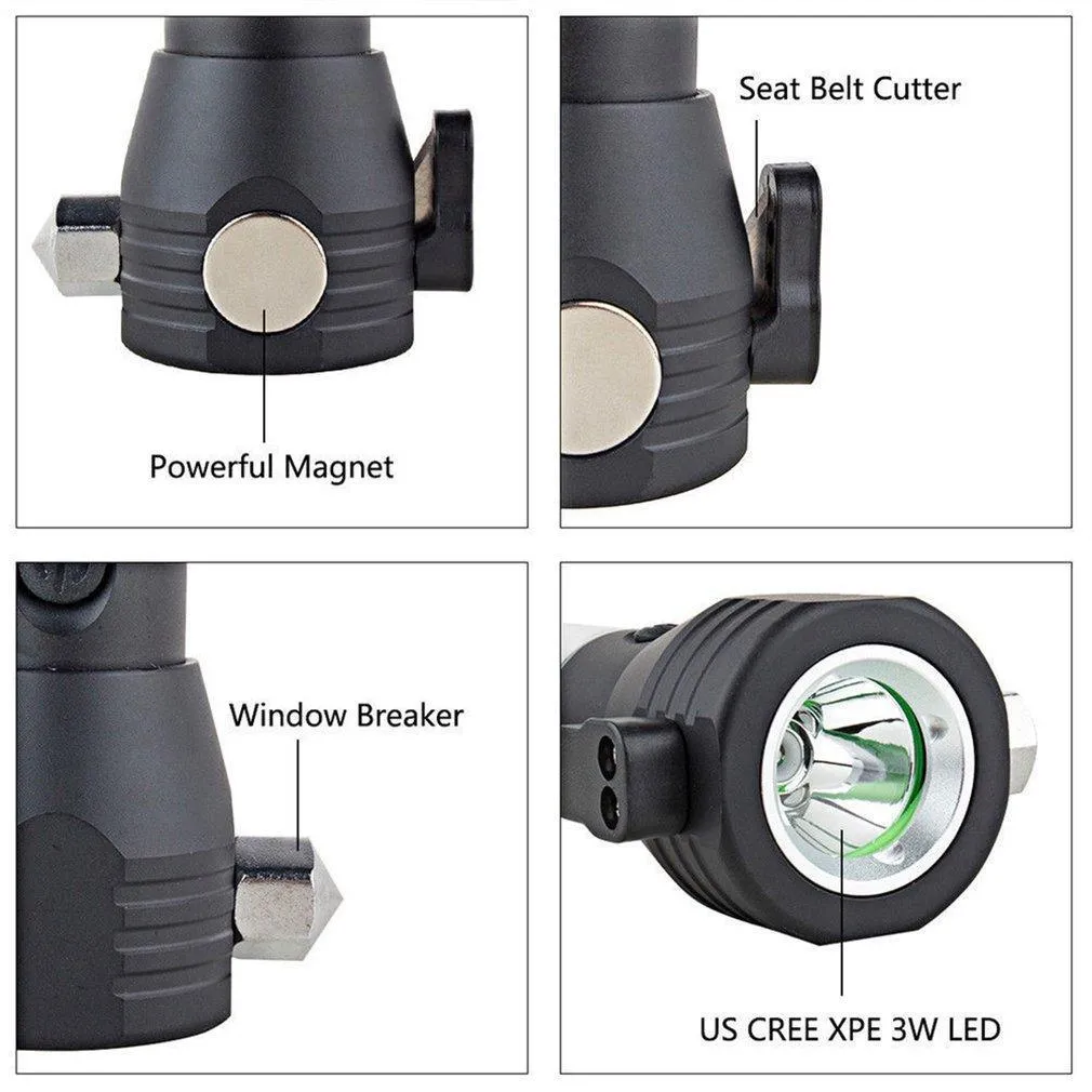 9 in 1 Multi Functional LED Flashlight