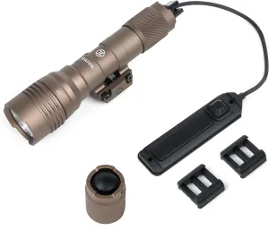 900 High Lumens Tactical Flashlight, with Strobe/Steady/Momentary Modes, with Remote Pressure Switch for Outdoor Sport Adventure