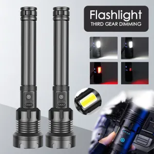 9900000Lumens Super Bright Tactical Flashlight Zoomable Rechargeable Torch Light