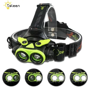 AA/18650 Battery Headlight Rechargeable Zoom frontal led Lamp Cree L2 Torch Head Lamp Outdoor Headlamp Torch For Camping Fishing