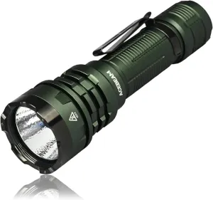 ACEBEAM Defender P17 Tactical Flashlight Dual Tail Switch 4900lm 487 Yards Long Range Throw Instant Activation&Strobe IP68 Waterproof Powerful Portable Small CREE XHP70.3 HI LED Flashlights