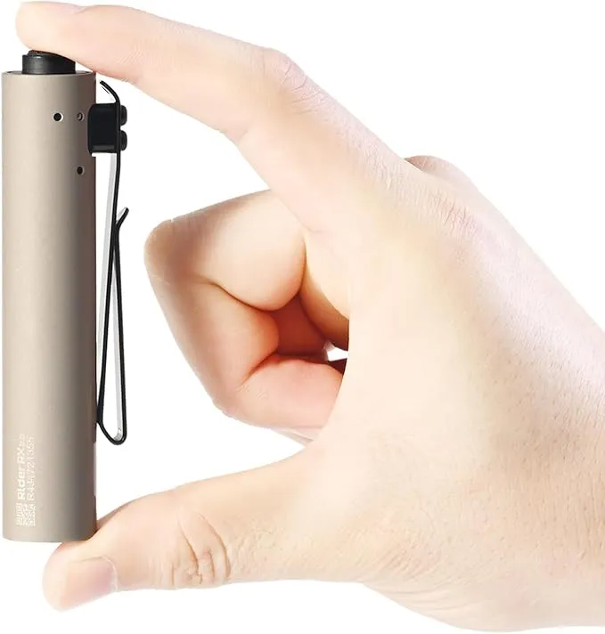 ACEBEAM Rider RX 1000 High Lumens EDC AA Flashlight Rechargeable, Pocket LED Flashlight with Clip, Super Bright Mini Flash Light, Small Powerful Flashlight for Camping, Emergency, Home