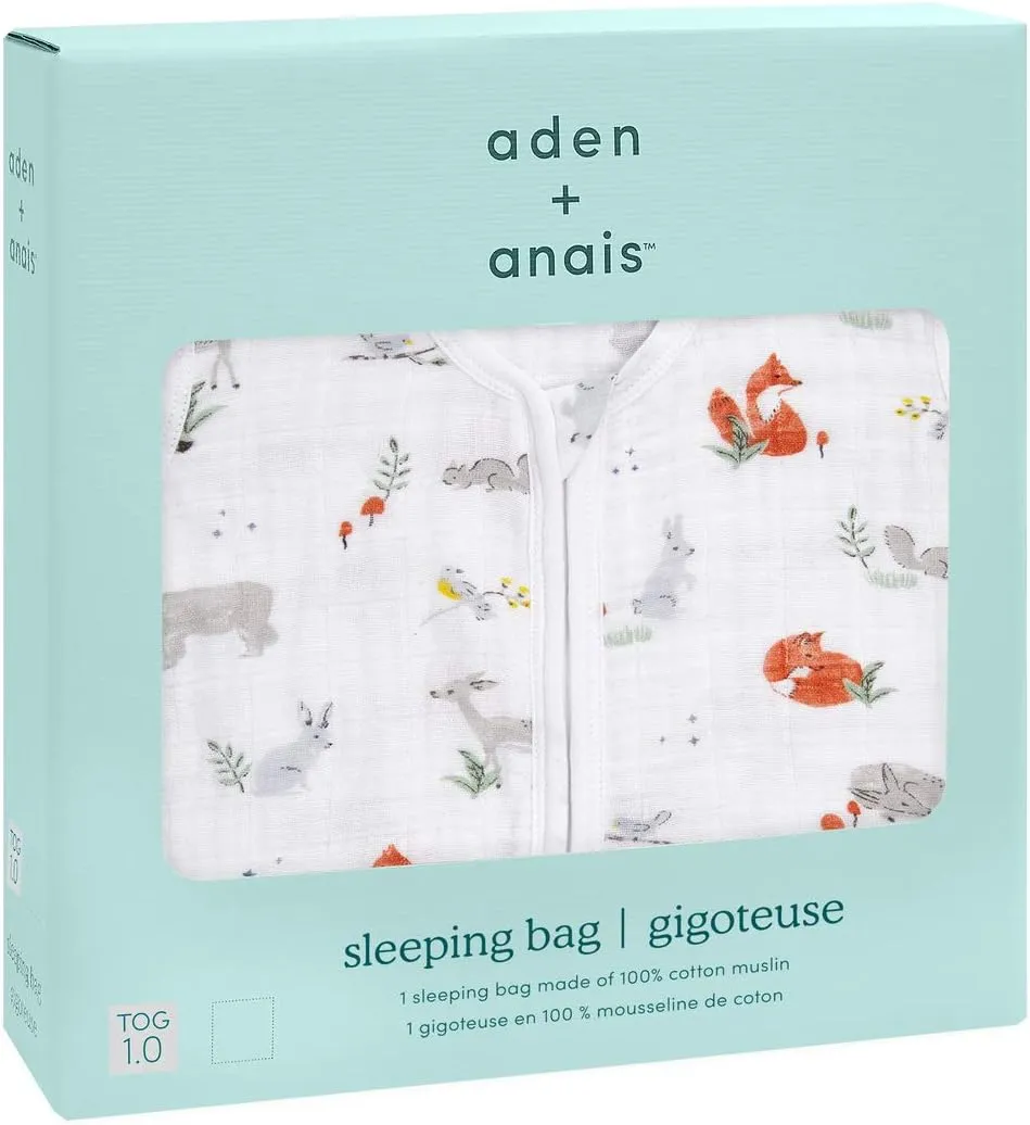 aden   anais Baby Sleeping Bag, Wearable Swaddle Blanket for Girls & Boys, Newborn Sleep Sack, Breathable & Lightweight