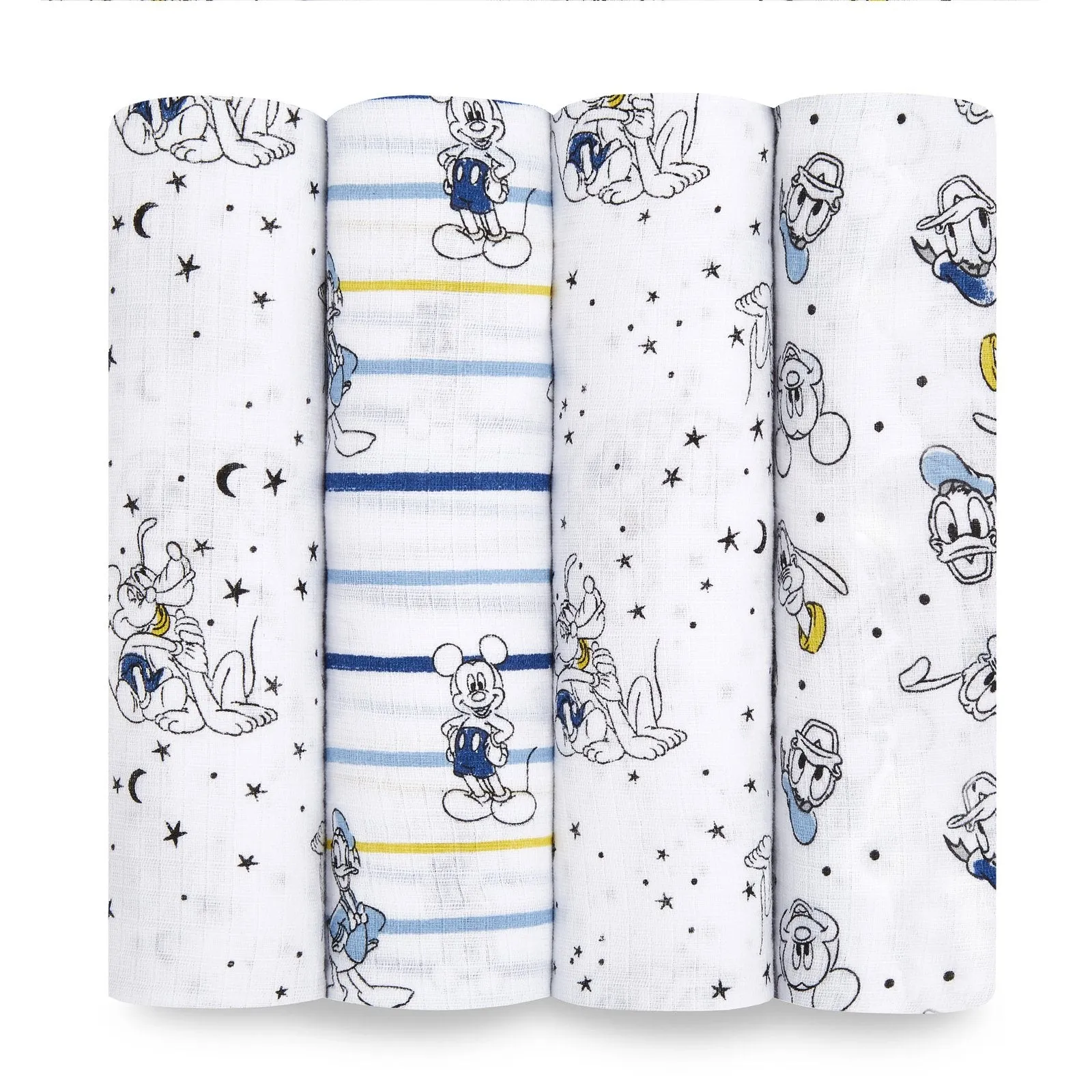 aden   anais essentials DISNEY Mickey 4-pack swaddles