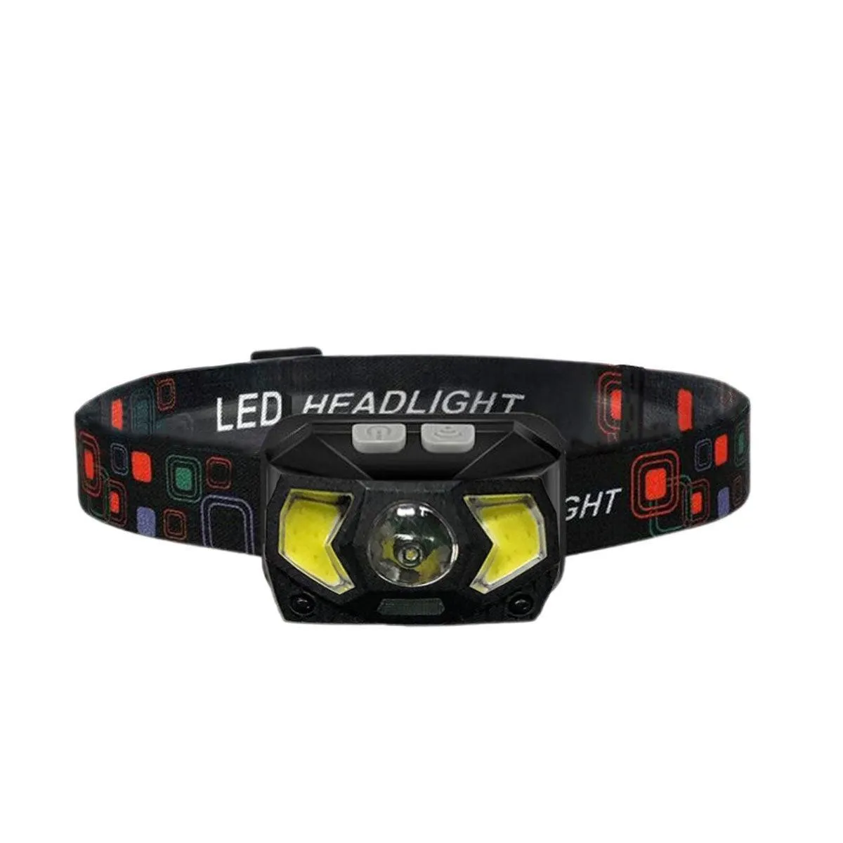 Adjustable Focus Outdoor Headlight 7 Modes Strong Lighting for Fishing Camping