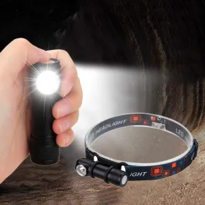 Adjustable Headlamp With Detachable Magnetic USB Lamp