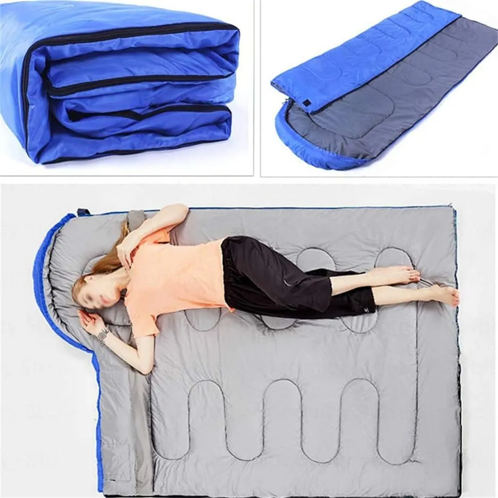 Adult Sleeping Bag Portable Travel Hiking Camping Office Dirt-Proof Sleeping Bag Outdoor Thickened Sleeping Bag(D,36 * 20 * 20CM)