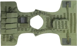 Airsoft Tactical Vest w/US Flag Patch Molle PALS and 4 Mag Pouches