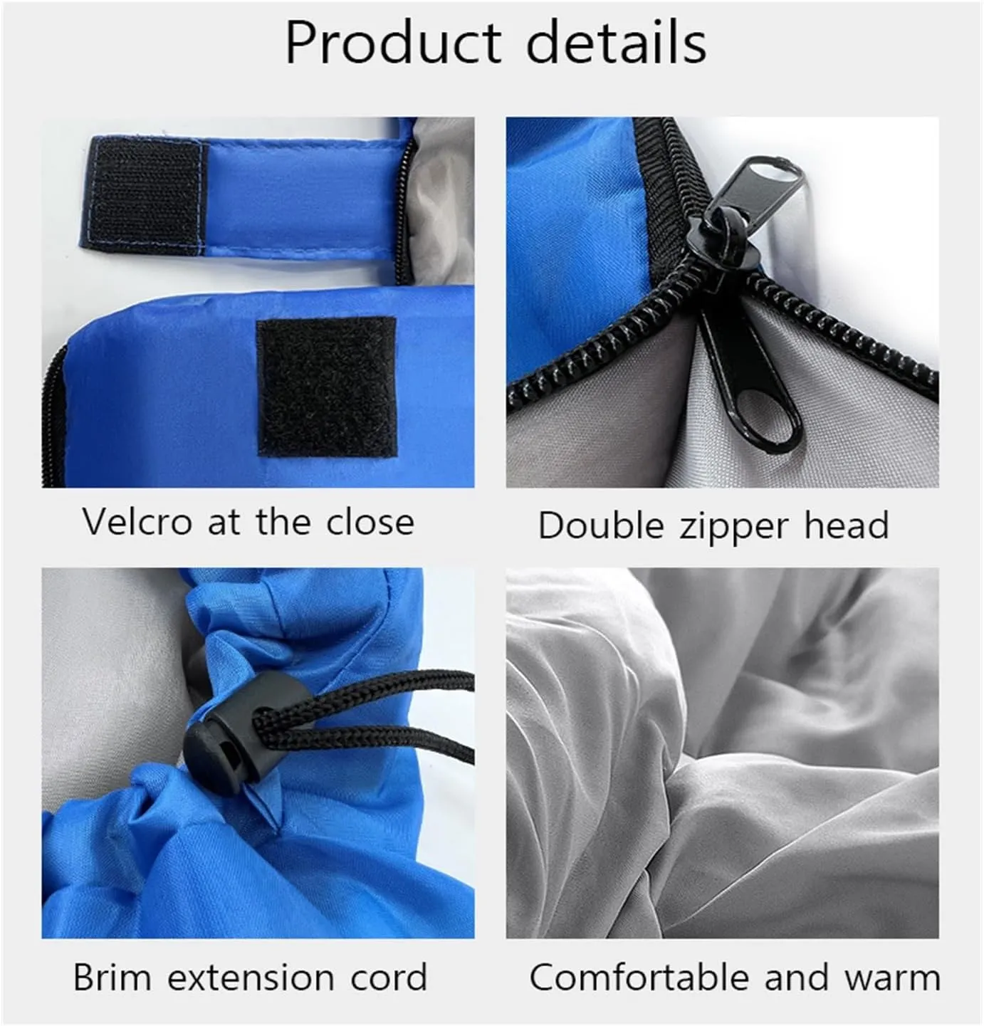 AISHANBAIHUODIAN Fit for Portable Sleeping Bag Outdoor Wild Camping Breathable Thickened Adult Hollow Cotton Winter 170T Polyester(Red 1.8kg)