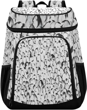 ALAZA Baby Emperor Penguin Cooler Backpack Cooler Insulated Leak Proof Lunch Backpack 36 Cans Waterproof Soft for Men Women Picnic Hiking Beach Camping