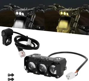 Alpha Rider LED Headlight Kit for Surron Segway X260 X160 S160 Talaria Easy Plug and Play High Brightness with Headlight Switch High Transmittance Front Headlamp with Switch Bright Head Lamp