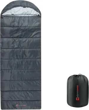 Alpine Swiss 0°C (32°F) Sleeping Bag Lightweight Waterproof with Compression Sack Adults All Seasons Camping Hiking Backpacking Travel Outdoor Indoor