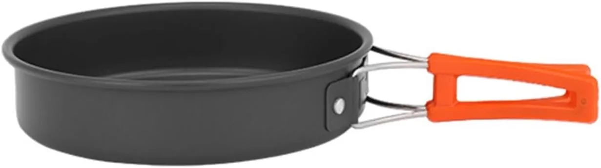 Alumina Camping Cooking Pan, Outdoor Portable Pan Foldable Camping Cookware, Non-Stick Pan Utensils For Outdoor Hiking, Backpacking, Picnic(medium)