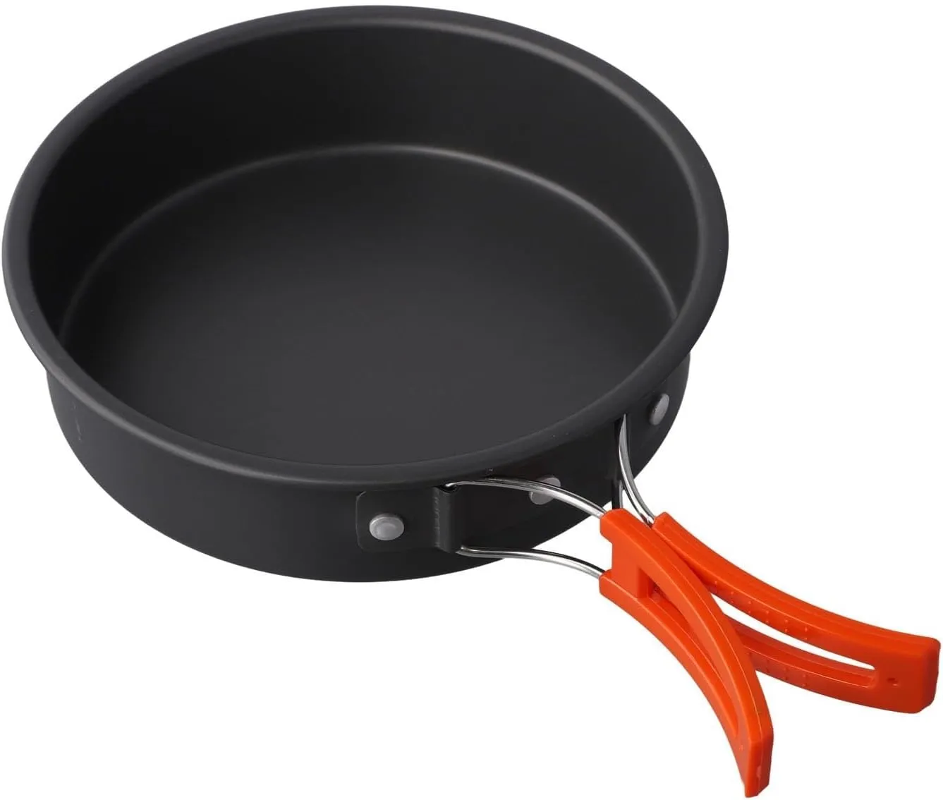Alumina Camping Cooking Pan, Outdoor Portable Pan Foldable Camping Cookware, Non-Stick Pan Utensils For Outdoor Hiking, Backpacking, Picnic(medium)