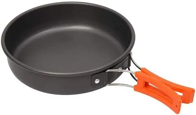 Aluminum Kitchen Set Camping Pot Kit Kettle Travel Mountaineering Picnic BBQ Cutlery Equipment (D