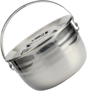 Amosfun 1Pc High Capacity Stew Pot for Camping and Outdoor Cooking Non Stick Cookware Thick Bottom Soup Pot for Bbq and Family Meals