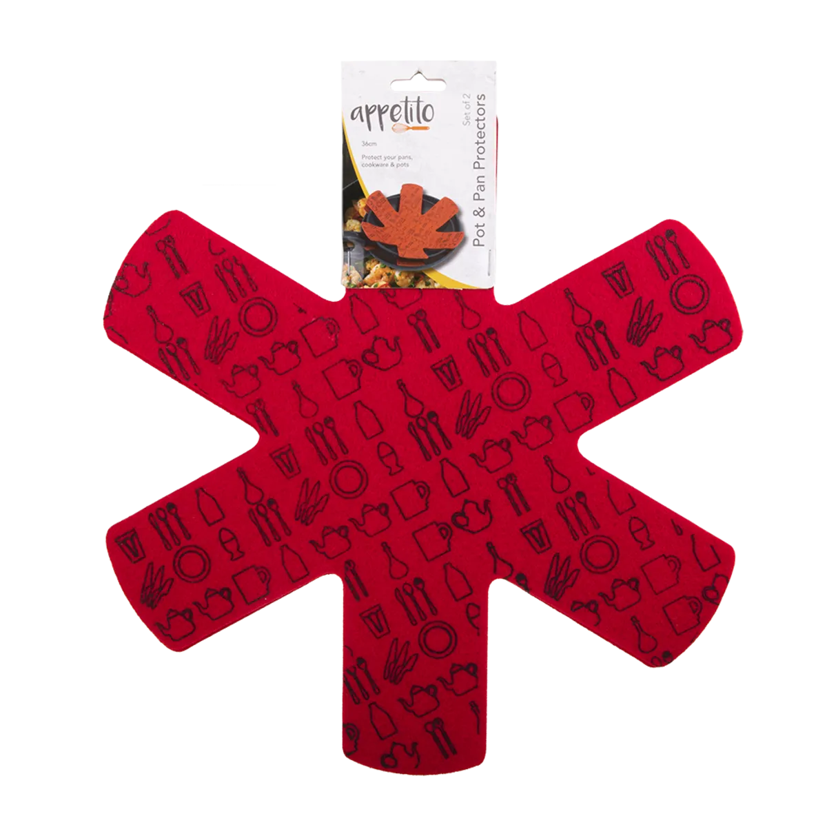 Appetito Pot & Pan Felt Protectors (2 pack)