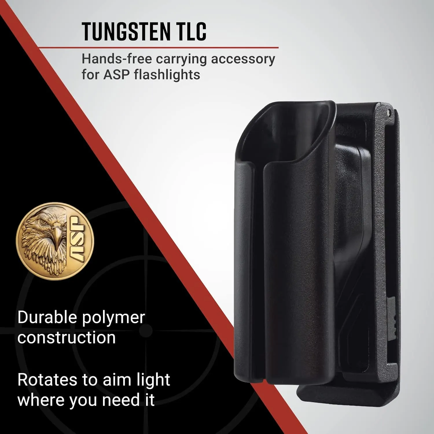 ASP Tactical Light Case (TLC) for ASP Flashlights, Law Enforcement Duty-Belt Accessories