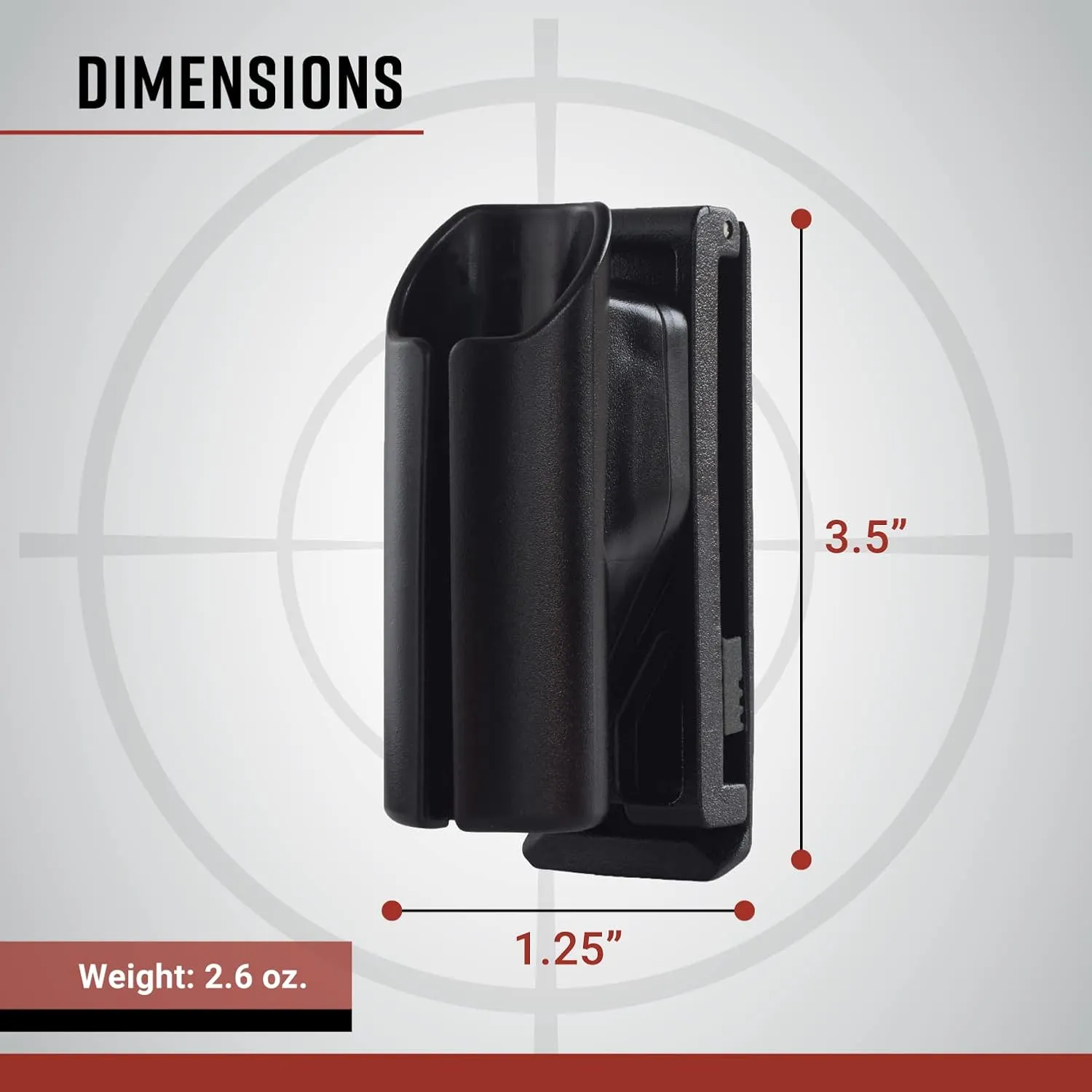 ASP Tactical Light Case (TLC) for ASP Flashlights, Law Enforcement Duty-Belt Accessories