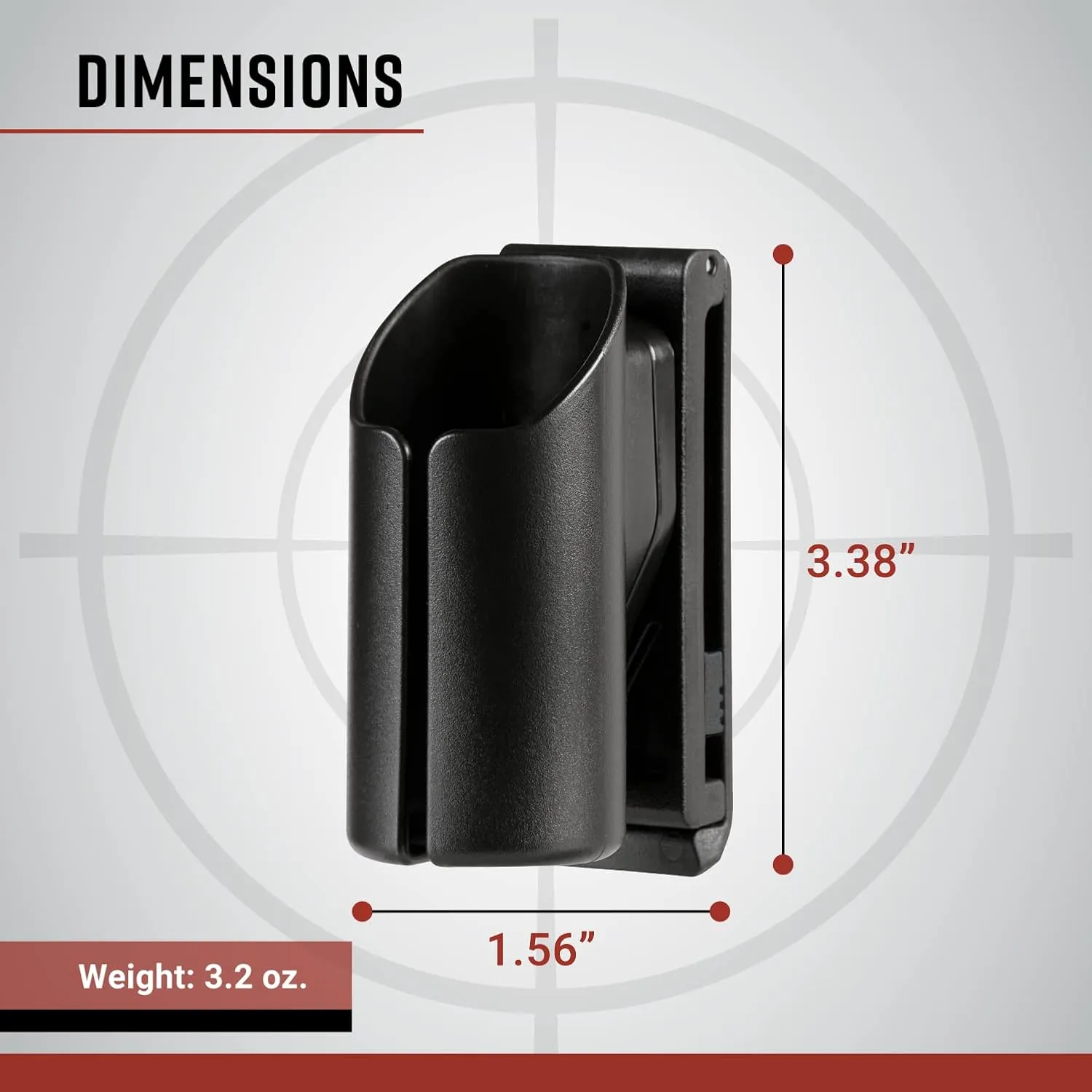 ASP Tactical Light Case (TLC) for ASP Flashlights, Law Enforcement Duty-Belt Accessories