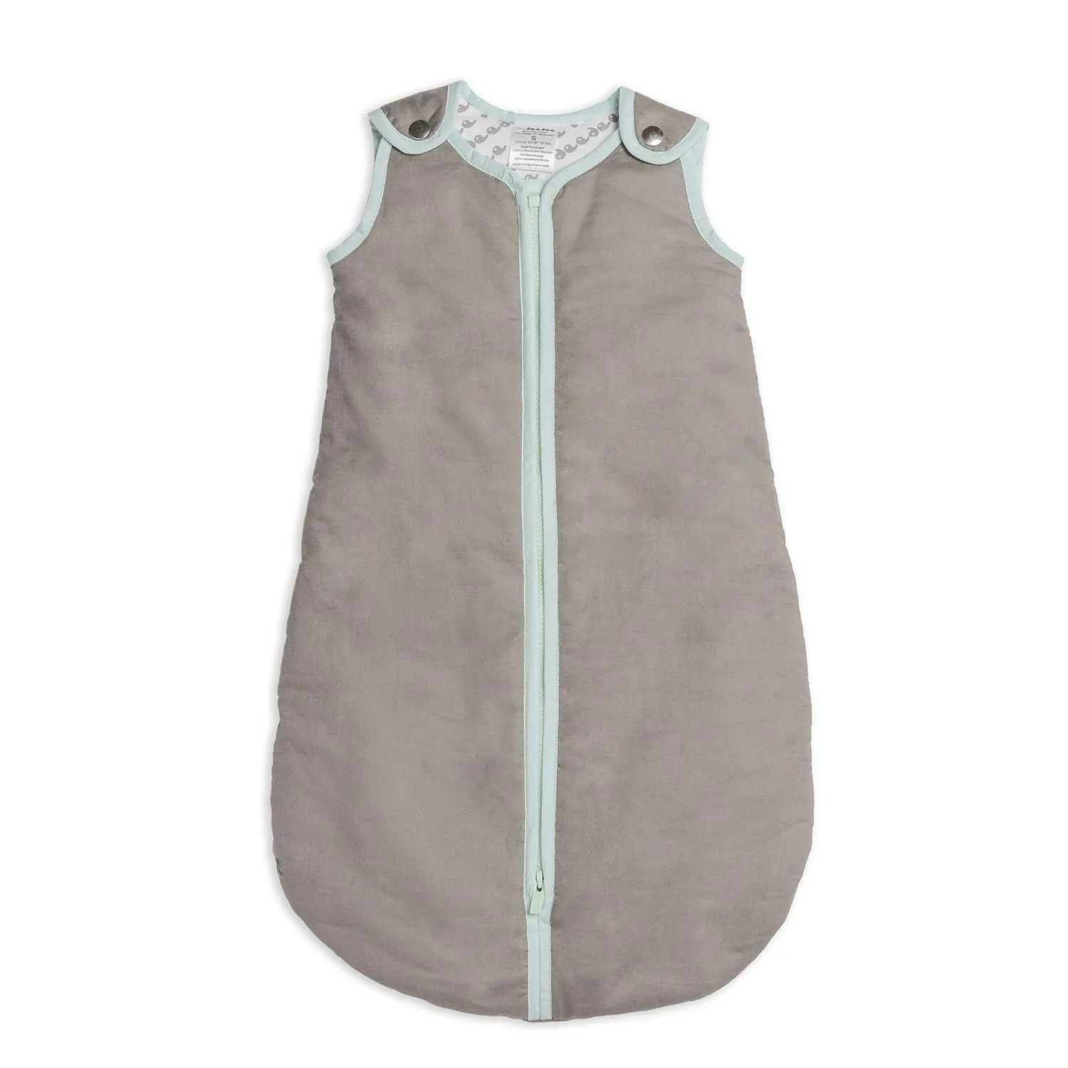 baby deedee Sleep Nest Sleeping Sack, Warm Baby Sleeping Bag fits Newborns and Infants, Gray Lagoon, Small (0-6 Month)